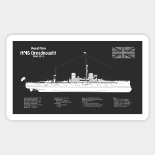 HMS Dreadnought ship plans - PBD Magnet